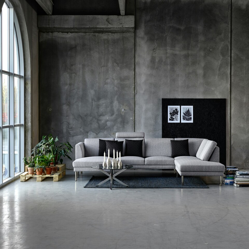 image 1 of Heaven Round Coffee Table with Glass Top and Chrome Legs