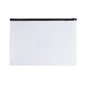 image 1 of Pack of 12 A6 Clear Zippy Bags with Black Zip