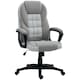 image 1 of HOMCOM Executive Office Chair, PU Leather High Back Desk Chair, Swivel Computer Chair with Adjustable Height and Tilt Function, Grey
