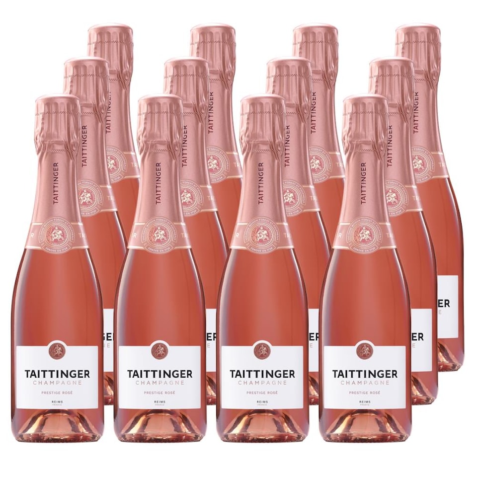 Taittinger Brut Prestige Rose Champagne 37.5cl Case of 12