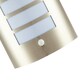 image 5 of Modern Outdoor IP44 Stainless Steel Flush Wall Lamp Fitting with PIR Sensor | Silver