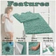image 2 of VELVETIO Loop Bath Set Anti Slip Water Absorbent Soft Bathroom Rugs Green | Duck Egg