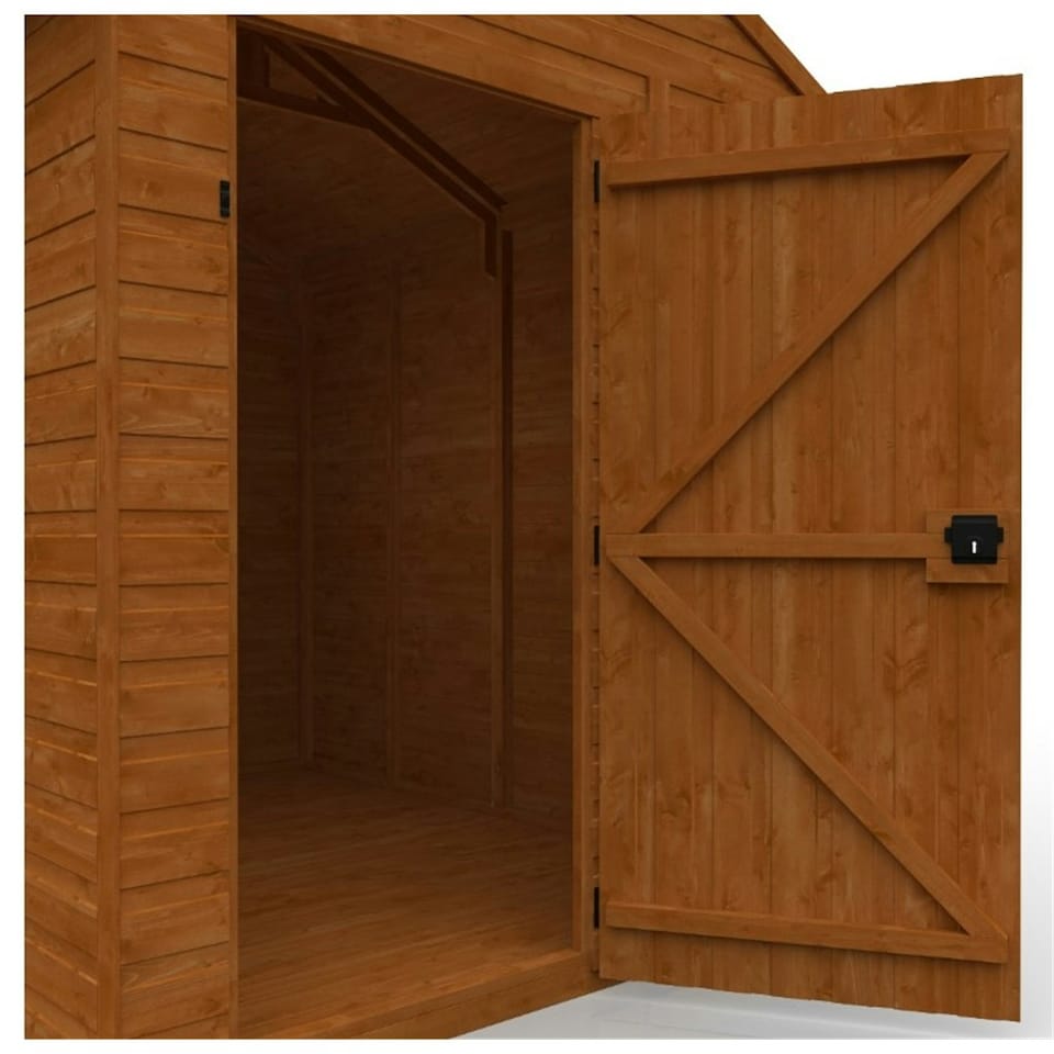 image 1 of 7ft x 5ft (2050mm x 1450mm) Horsforth Shiplap Lean-to Pent Shed with 2 Windows (12mm Tongue and Groove Floor and Roof)