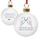 image 7 of Personalised Angel Wings Bauble