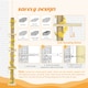 image 8 of PawHut 242cm Floor to Ceiling Cat Tree with Leaves, Scratching Post, Yellow