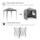 image 4 of Vonhaus Pop Up Gazebo with Sides 2m x 2m Grey