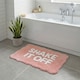 image 5 of Shake It Off Slogan Scalloped Bath Mat