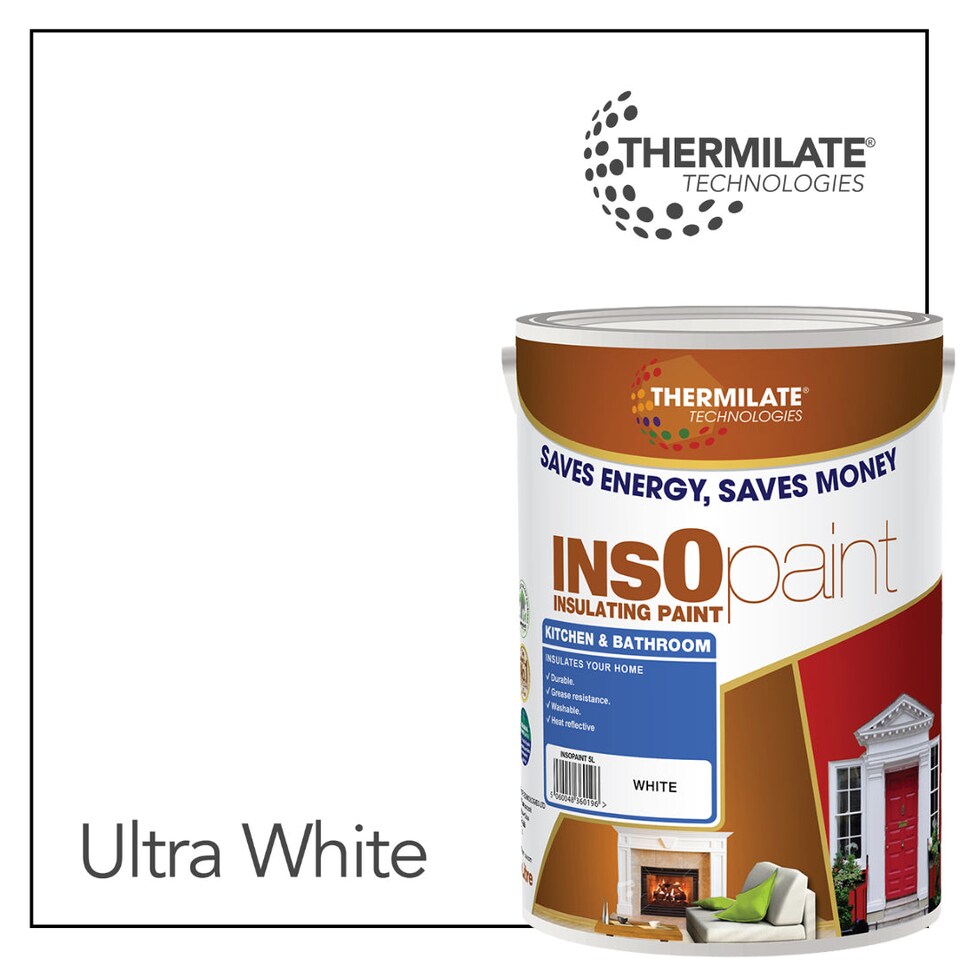 image 1 of InsOpaint Kitchen & Bathroom Paint - Best Anti-Mould Protection, Insulating Walls & Ceilings - Ultra White