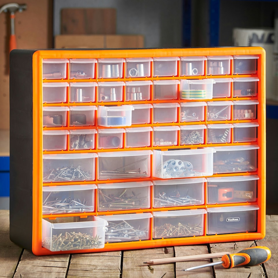 image 1 of VonHaus 44 Multi Drawer Organiser for Small Parts & Tool Bits