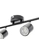 image 6 of CGC JACK Black Four Head GU10 Ceiling Spot Bar Light Black