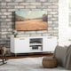 image 7 of HOMCOM Modern TV Stand Cabinet for TVs up to 55 , TV Unit with 2 Open Shelves and 2 Cabinets, Entertainment Centre with Cable Management for Living Room, White