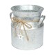 image 1 of Zinc Decorative Milk Churn With Jute Bow - Height 23cm