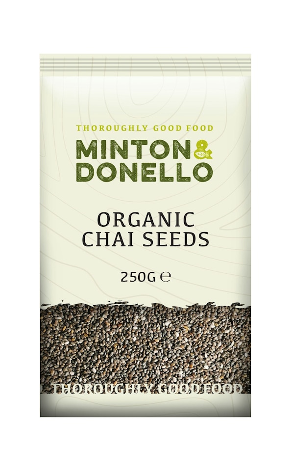 image 1 of Minton & Donello Organic Chia Seeds 6 x 250g
