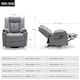 image 8 of Afton Technology Fabric Single Motor Rise Recliner Lift Mobility Chair (Grey)