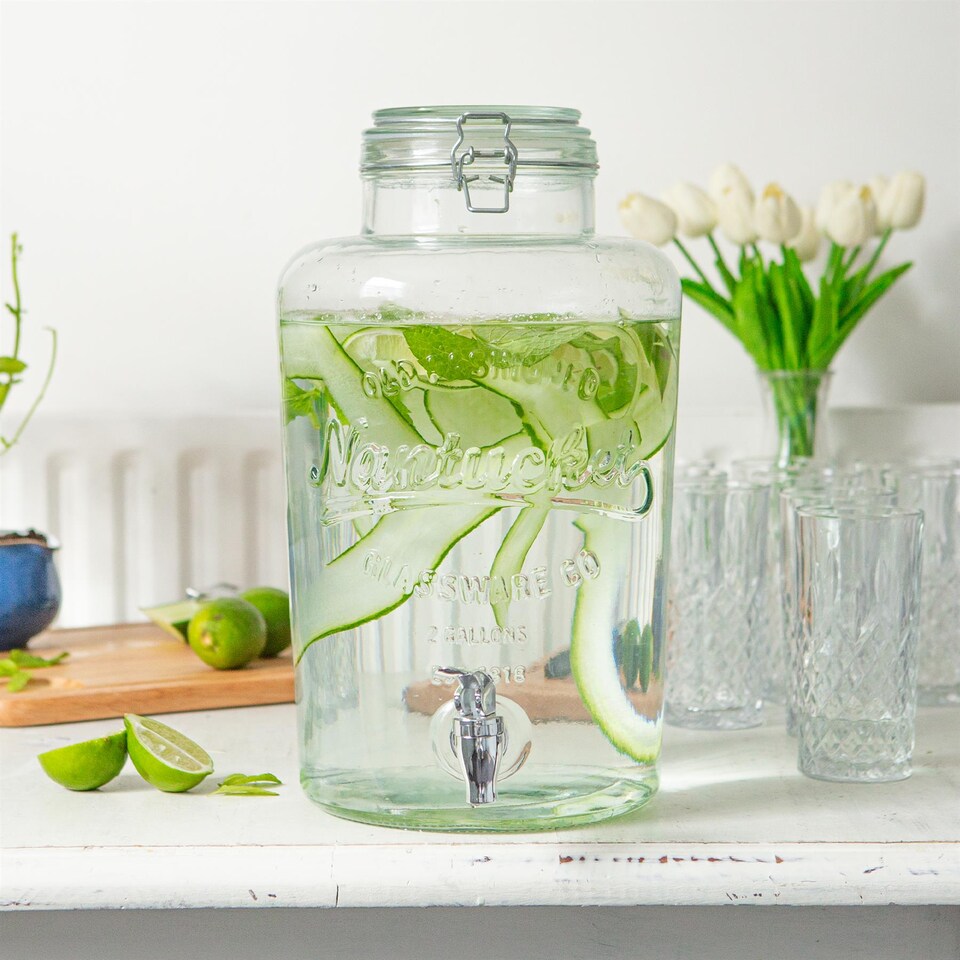 image 1 of Rink Drink Glass Drinks Dispenser with Tap - 8.7L