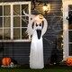 image 2 of HOMCOM 6FT 1.8m LED Halloween Inflatable Decoration Floating Ghost Pumpkin Party Outdoors Yard Lawn