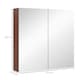 image 7 of kleankin 63Wx60H cm Double Door Wall-Mount Bathroom Mirrored Cabinet Medicine