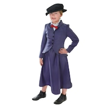 Bristol Novelty Childrens/Kids Nanny Costume - Navy/White/Black/Red - M M