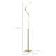 image 3 of HOMCOM LED Floor Lamp, Standing Lamp with3 Adjustable Brightness Gold Tone Gold