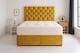 image 1 of Foot End Lift Open 6ft Superking Gold Crush Velvet Bed Set