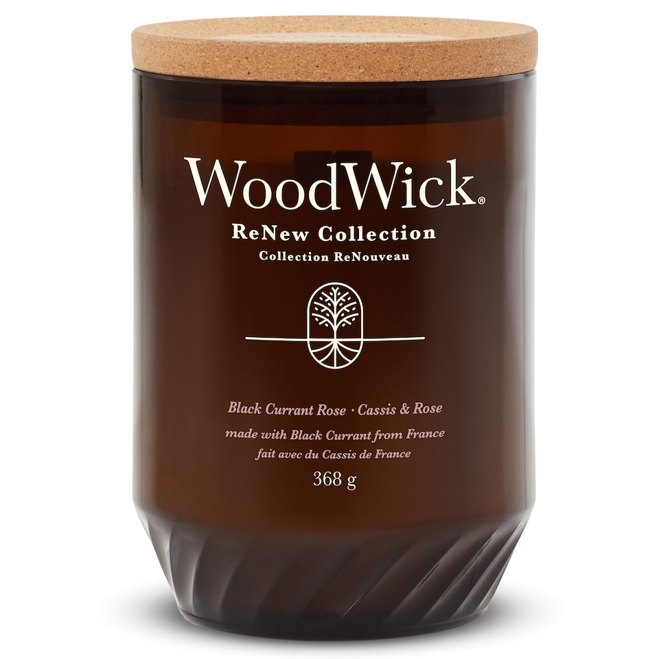 image 1 of WoodWick - Large Renew Candle - Black Currant & Rose