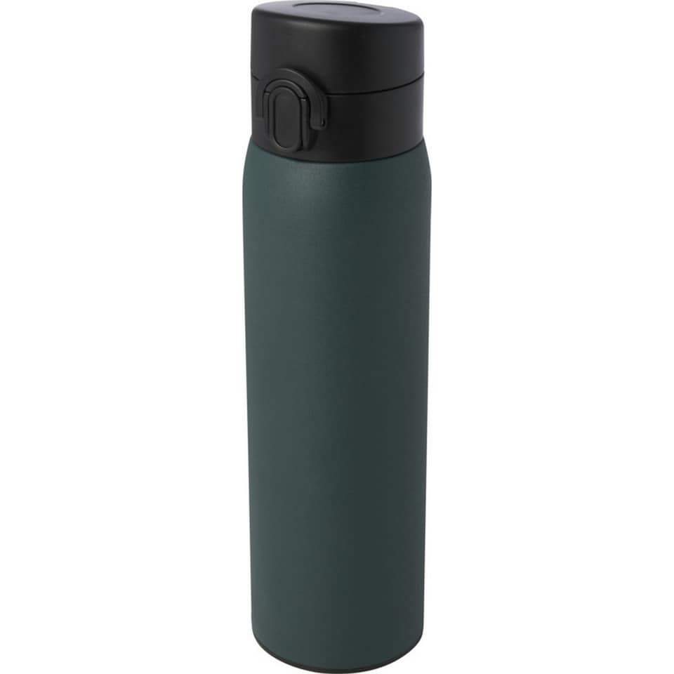 image 1 of Sika Stainless Steel Insulated 450ml Thermal Flask - Forest Green - One Size