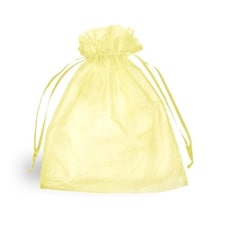 Light Yellow Organza Bag