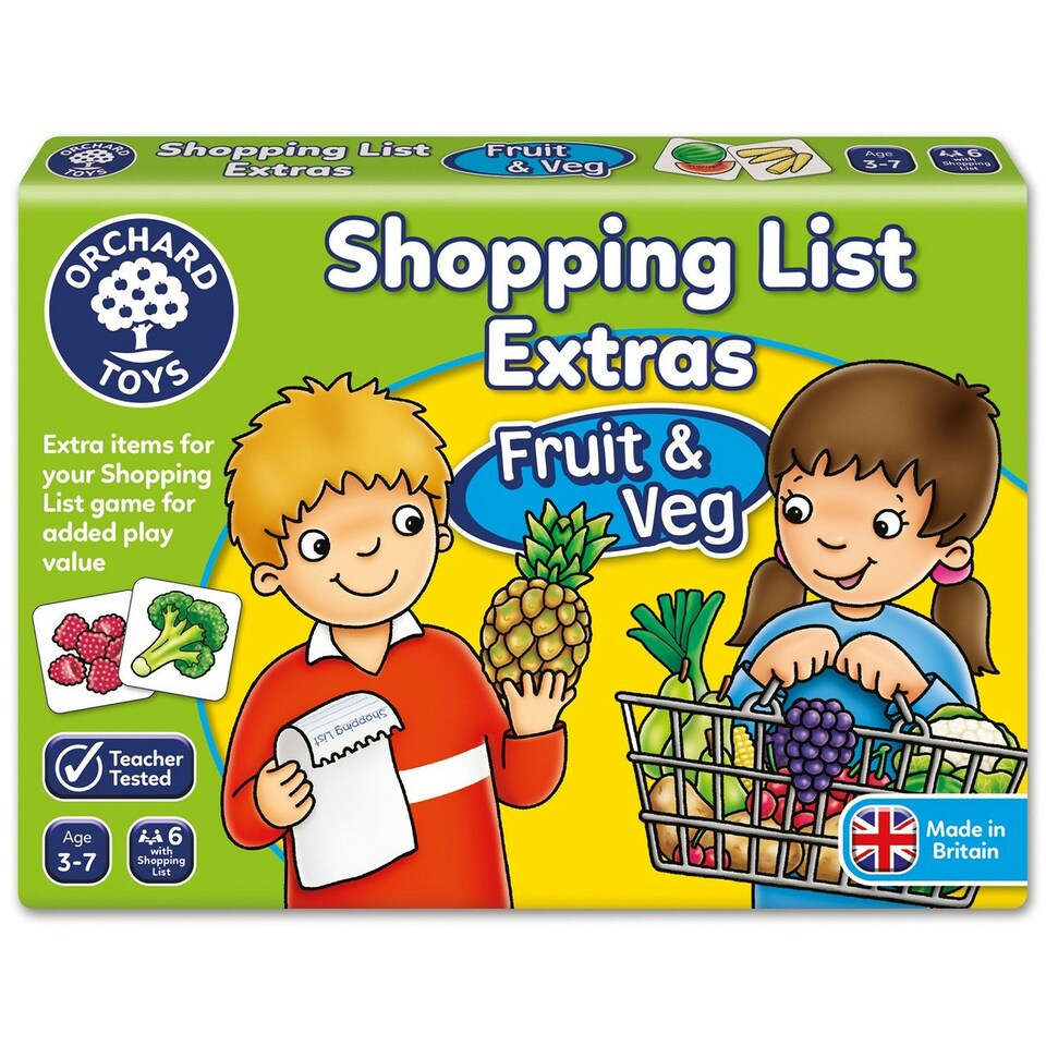 image 1 of Orchard Toys Shopping List Extras Fruit and Veg