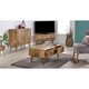 image 5 of Zenon Light Mango Wood Coffee Table with 2 Drawers Brown