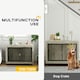 image 3 of PawHut Dog Crate Furniture on Wheels, for Large Dogs 