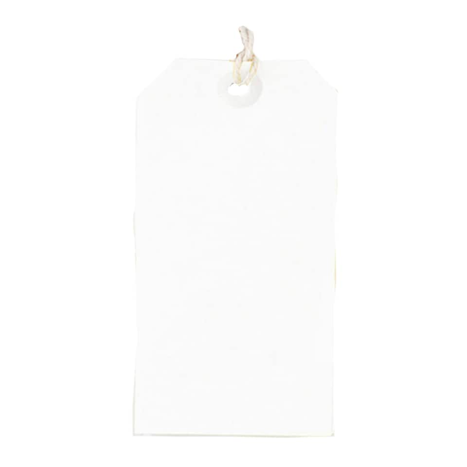 image 1 of County Stationery Tie On Parcel Labels (12 Packs Of 10) - White - One Size