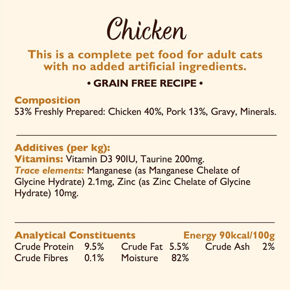 image 1 of Lily's Kitchen Cat Tasty Cuts Chicken 85g (Pack of 24)