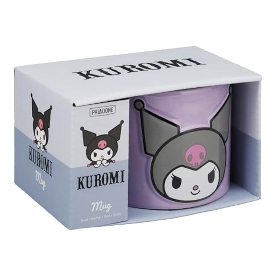image 1 of Kuromi Purple Mug, Officially Licensed Sanrio Hello Kitty Friends 400ml Ceramic Coffee Cup Gift for Girls Women Teens, Paladone