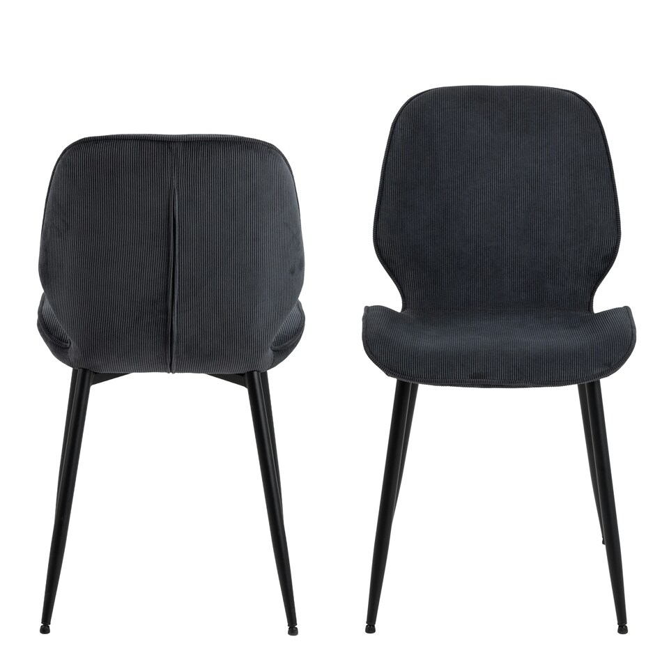 image 1 of Femke Dining Chair in Anthracite Set of 4