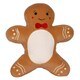 image 1 of Mumbles SquidgeMe Gingerbread Man Plush Toy - Light Brown - One Size