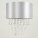 image 1 of ValueLights Pair Of Acrylic Jewel Effect Droplet Grey Ceiling Pendant Light Shades
