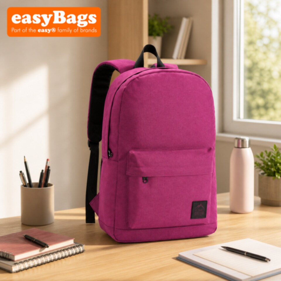 image 1 of Everyday Backpack with Smart Storage and All Day Comfort Outdoor Gear - Fuchsia