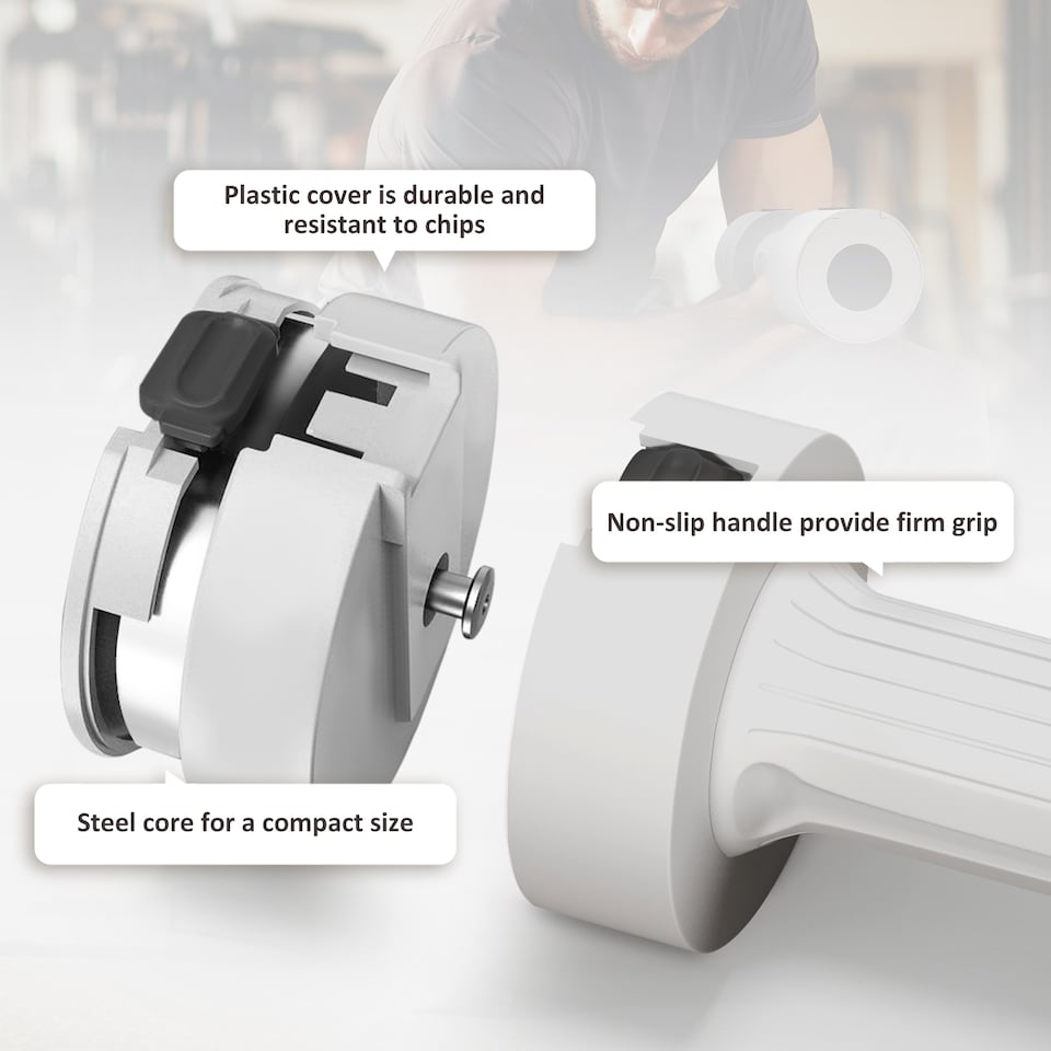 image 1 of SPORTNOW Adjustable Dumbbells Set, Fast Adjust and Compact, 2.5kg x 2