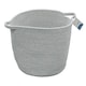 image 1 of JVL Edison Round Cotton Rope Storage Basket with Handles, Grey | Grey