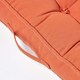 image 6 of Homescapes Terracotta Cotton Armchair Booster Cushion Orange