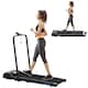 image 1 of HOMCOM Foldable Walking Treadmill w/ LED Display, Blue