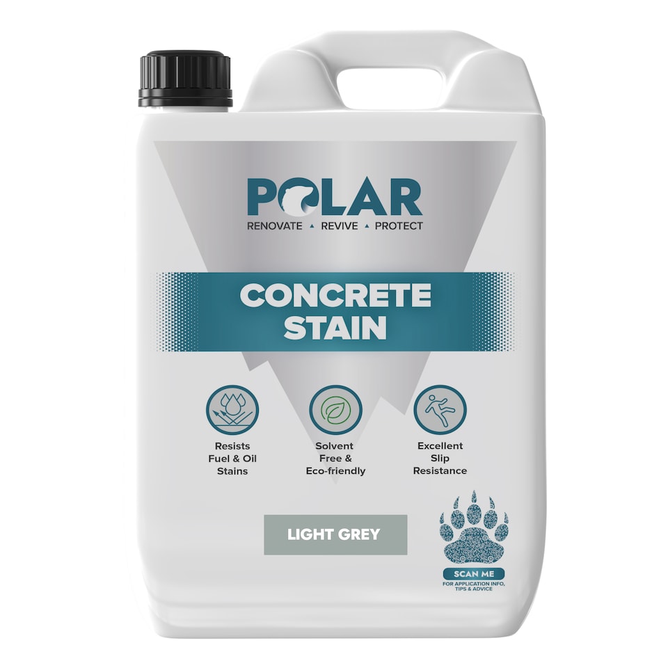 image 1 of Polar Concrete Stain Durable Slip Resistant Solvent Free | Grey | Light Grey | 5 litre