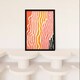 image 2 of Sand After Sea Abstract Warm Home Decor Black Framed Wall Art Print A4