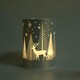 image 4 of 17cm Christmas Decorated Vase Led Silver Glass Vase / Forest
