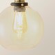 image 5 of ValueLights Sheridan Black and Gold Wall Light Fitting with a Clear Glass Globe Shade & Bulb | Chrome
