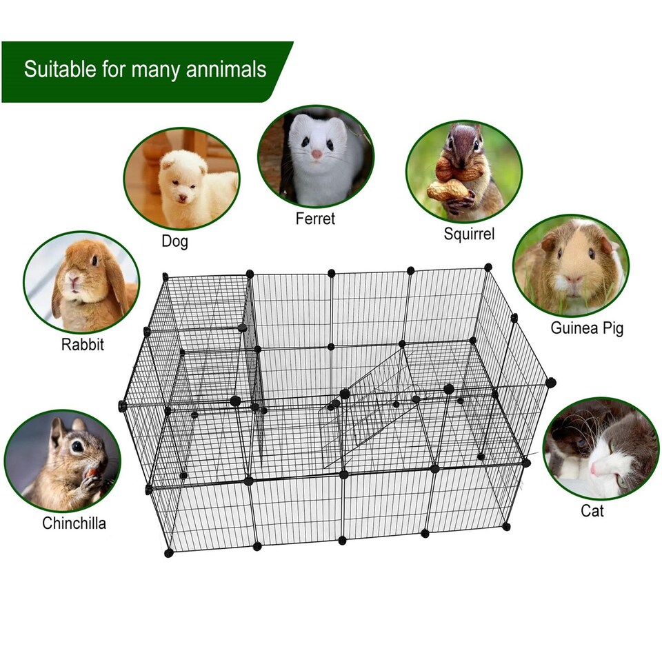 image 1 of Gr8 Home Large Cat Cage Playpen Enclosure Pet Rabbit Ferret Kennel Metal Wire Crate Box