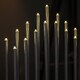image 5 of 29cm Battery Operated Light up Silver Christmas Candle Bridge with 17 LEDs