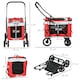 image 8 of PawHut Foldable Pet Stroller w/ Detachable Carrier, Soft Padding - Red