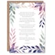 image 1 of Modern Blessed Beatitudes Pope Francis Quote Violet Christian Birthday Card