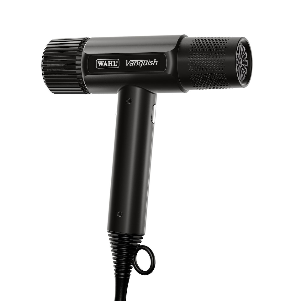 image 1 of Wahl Vanquish Hair Dryer 1600W Corded 3 Heat Settings with Cool-Shot Black ZY166